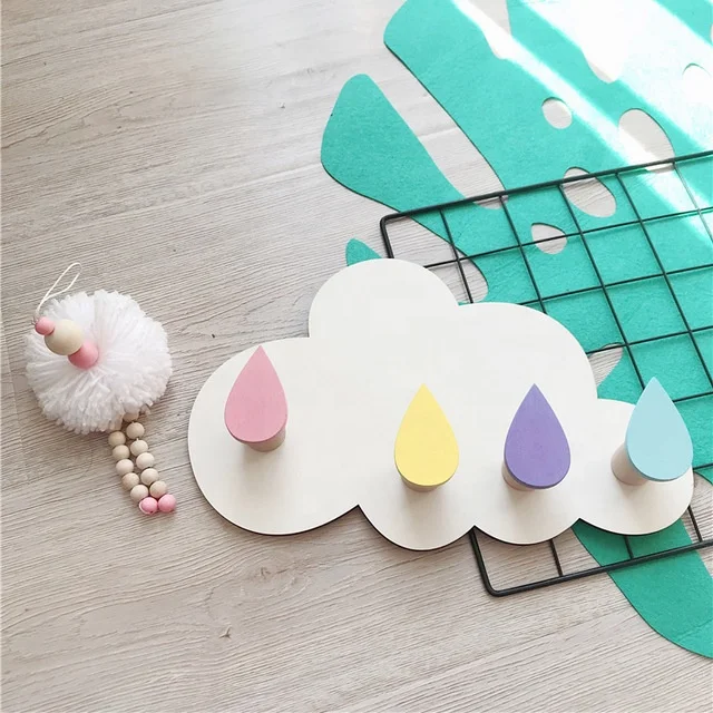 Wooden Cloud Hook Children Room Wall Sticker Nursery Decor Hanger Cute Cartoon 3D Sticker Hanging Clothes Nordic Style
Wooden Cloud Hook Children Room Wall Sticker Nursery Decor Hanger Cute Cartoon 3D Sticker Hanging Clothes Nordic Style