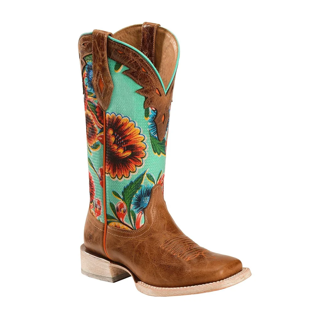Women Floral Textile Circuit Champion Cowgirl Boots Square Toe
Women Floral Textile Circuit Champion Cowgirl Boots Square Toe