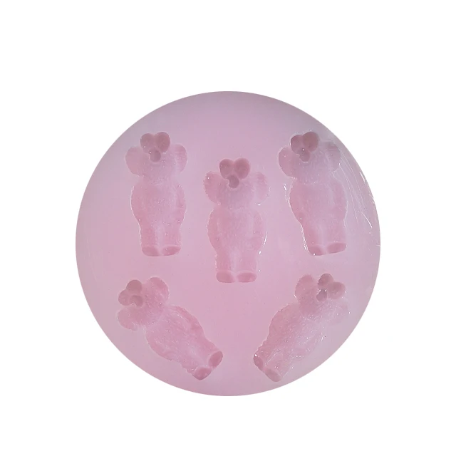 Cartoon animal small bear shaped resin molds silicone candy cake decoration mold, Pink
Cartoon animal small bear shaped resin molds silicone candy cake decoration mold, Pink