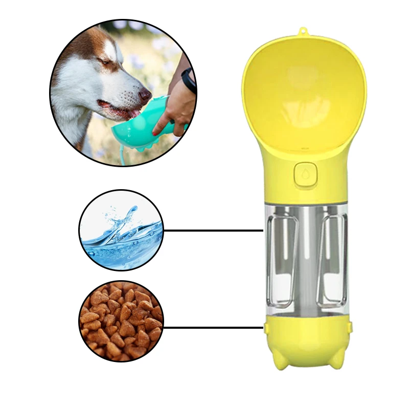 One-Handed Operation Drinking Bowl Pet Water Bottle 500ML With Poop Bag, Blue/yellow/pink/green
One-Handed Operation Drinking Bowl Pet Water Bottle 500ML With Poop Bag, Blue/yellow/pink/green