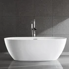 Oval Bath Tub with Large Soaking Space