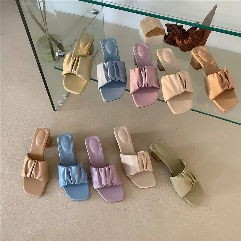 2021 Luxury Women Purple Beige High Heels Slides Summer Open Toe Sandals Beach Slippers, As pictures
2021 Luxury Women Purple Beige High Heels Slides Summer Open Toe Sandals Beach Slippers, As pictures