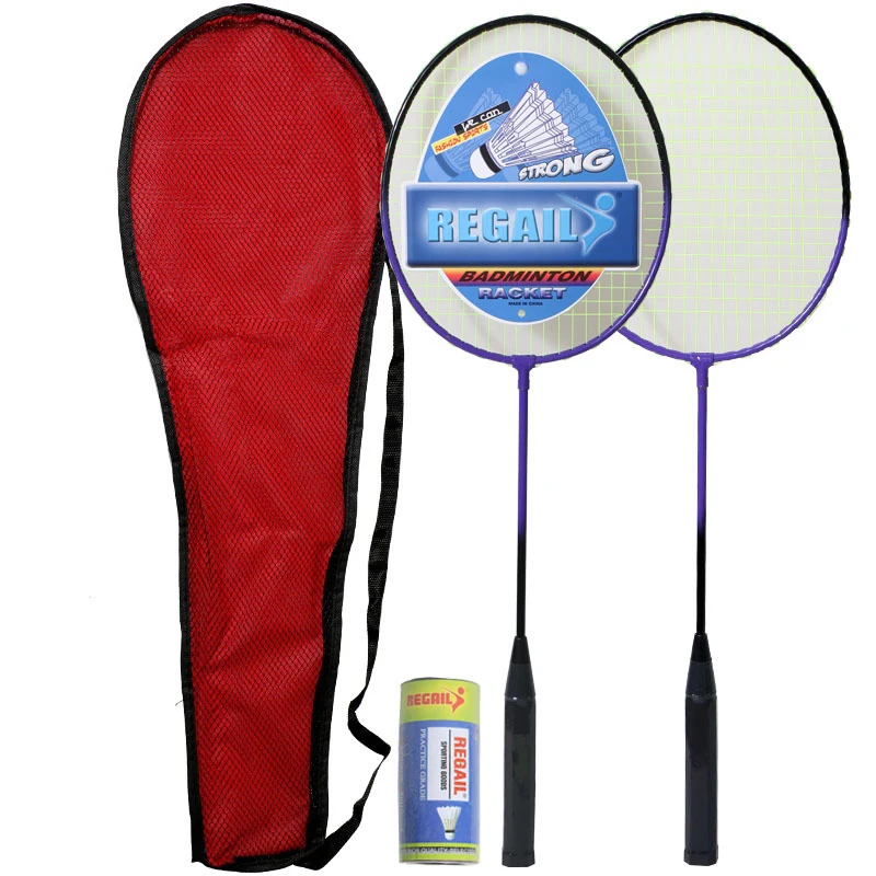 2pcs Professional sports products badminton racket Set with 3 Plastic Badmintons 1 Bag Packing Outdoor Sports, Blue,yellow,red
2pcs Professional sports products badminton racket Set with 3 Plastic Badmintons 1 Bag Packing Outdoor Sports, Blue,yellow,red