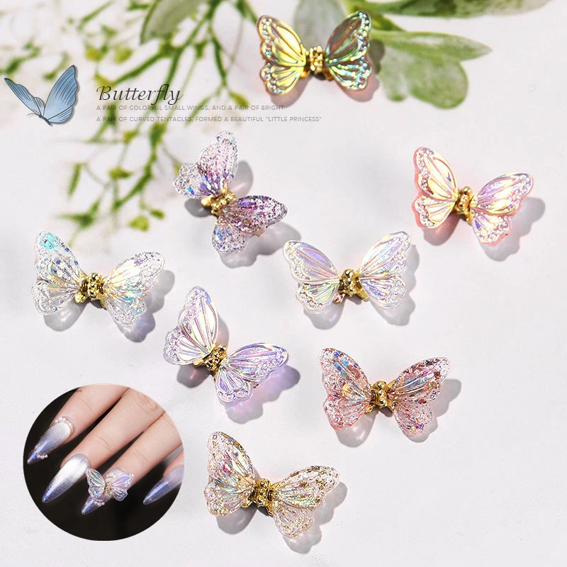 Swaying Waving Aurora Crystal Wing Butterfly 3D Nail Art Decorations Luxury Zircon Emulational Design Manicure Accessories
Swaying Waving Aurora Crystal Wing Butterfly 3D Nail Art Decorations Luxury Zircon Emulational Design Manicure Accessories
