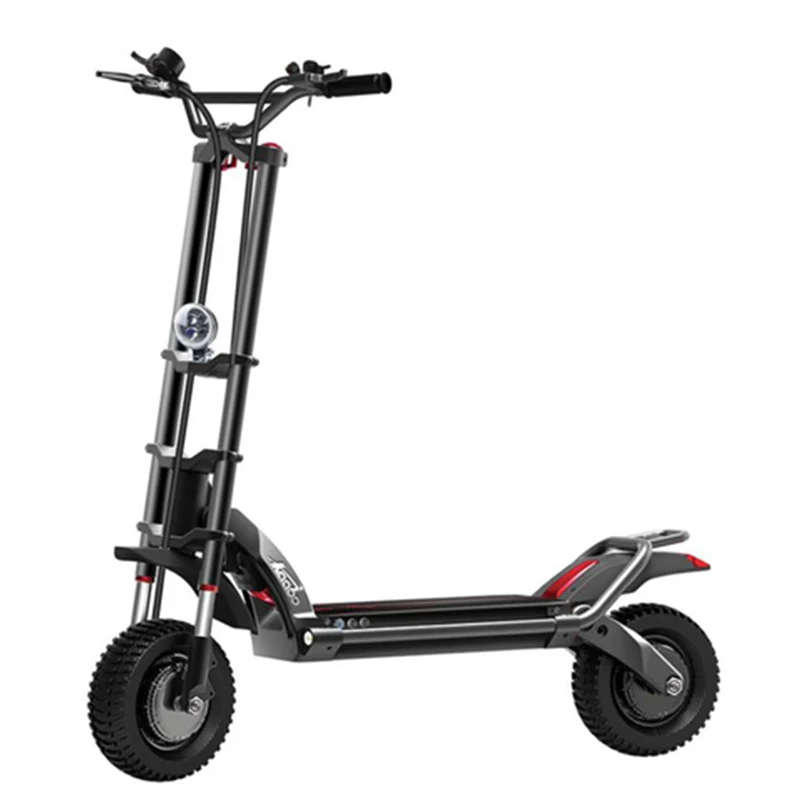 Modern retro double rocker youngsters anti-rocking type electric scooter, Black&red
Modern retro double rocker youngsters anti-rocking type electric scooter, Black&red
