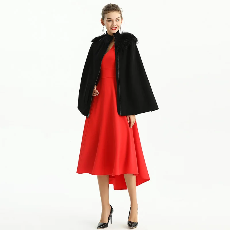 C194 2021 winter fur coat high quality fashion elegant women spring fall winter faux fur standing collar cape outer jacket
C194 2021 winter fur coat high quality fashion elegant women spring fall winter faux fur standing collar cape outer jacket
