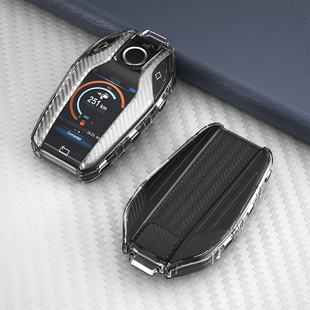 Transparent Car Key Case Cover For Bmw Car 2017 2018 7 Series Display Key Bag For Bmw 740Li 750Li Key Case Touch Screen Key Case, Black
Transparent Car Key Case Cover For Bmw Car 2017 2018 7 Series Display Key Bag For Bmw 740Li 750Li Key Case Touch Screen Key Case, Black