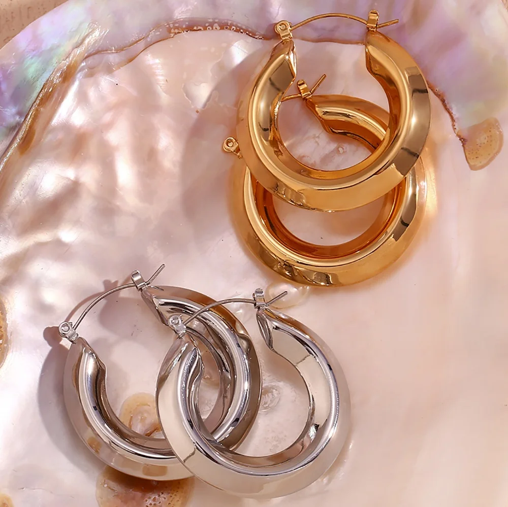 Gold Hoop Earrings Hollow Out Statement Earring 18k Gold Plated Jewelry Stainless Steel Jewelry Wholesale
Gold Hoop Earrings Hollow Out Statement Earring 18k Gold Plated Jewelry Stainless Steel Jewelry Wholesale