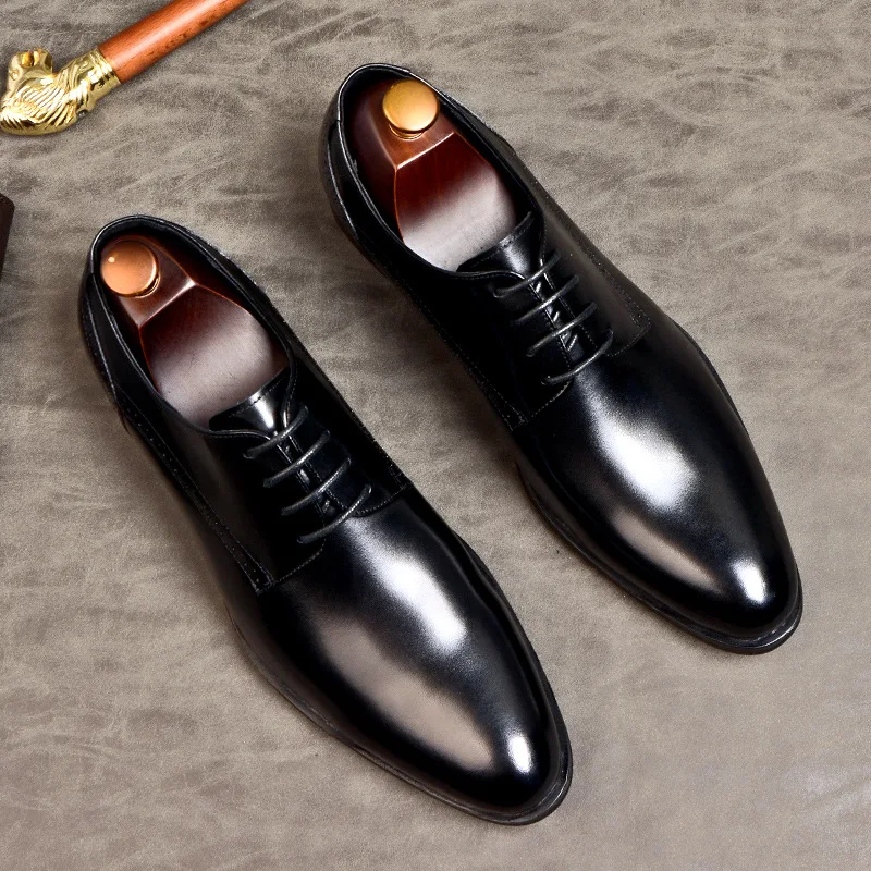Men Leather Shoes Business Dress Classic Style Lace Up Pointed Toe Shoes For Men Brogue Shoes
Men Leather Shoes Business Dress Classic Style Lace Up Pointed Toe Shoes For Men Brogue Shoes
