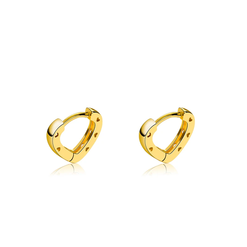 Fashion best-selling brass 18k gold originality loving heart geometric design girl hoop huggie jewelry wholesale, Golden
Fashion best-selling brass 18k gold originality loving heart geometric design girl hoop huggie jewelry wholesale, Golden