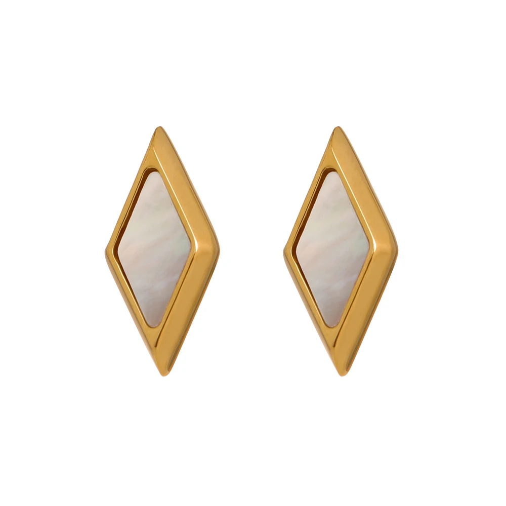 JINYOU 133 Women Earrings Waterproof Jewelry 18 K PVD Plated Stainless Steel Shell Geometric Stud Earrings 2022
JINYOU 133 Women Earrings Waterproof Jewelry 18 K PVD Plated Stainless Steel Shell Geometric Stud Earrings 2022