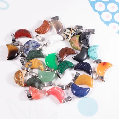 Natural Crystal Stone Moon Necklace Pendant DIY Jewelry Making Earrings Bracelets Jewelry Accessories In Stock, As picture
Natural Crystal Stone Moon Necklace Pendant DIY Jewelry Making Earrings Bracelets Jewelry Accessories In Stock, As picture