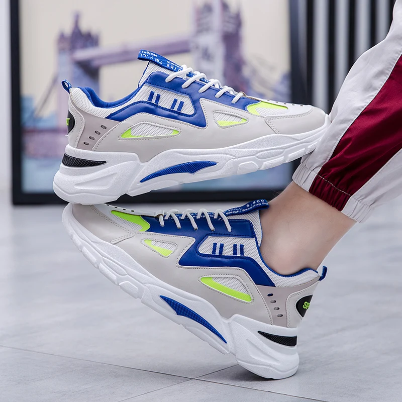 New Autumn Men Sneakers Breathable Leather Sport Running Shoes Non-slip Hard-wearing Lace-up Shoes Mix Color Outdoor EVA Fitness 
New Autumn Men Sneakers Breathable Leather Sport Running Shoes Non-slip Hard-wearing Lace-up Shoes Mix Color Outdoor EVA Fitness