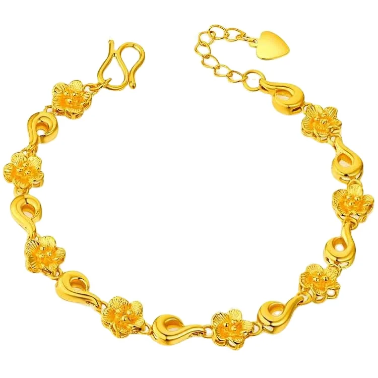Gold Plated Bracelet Women's Variety Of Fashion Thin Sections Long-Lasting Colorless Flowers Vietnamese Copper Gold Plated
Gold Plated Bracelet Women's Variety Of Fashion Thin Sections Long-Lasting Colorless Flowers Vietnamese Copper Gold Plated