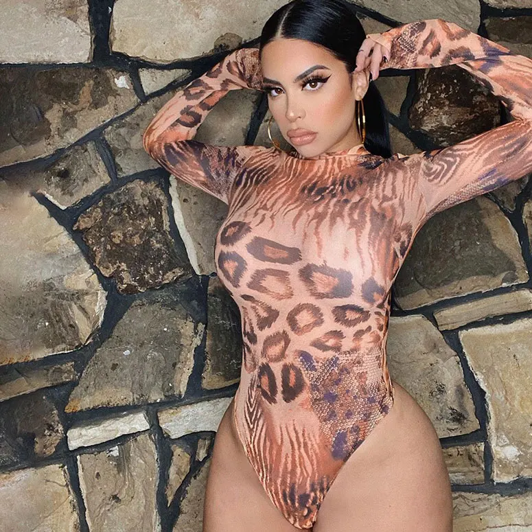 FS3197A Long sleeve printed romper women round neck bodysuit slimming body sexy onesie
FS3197A Long sleeve printed romper women round neck bodysuit slimming body sexy onesie
