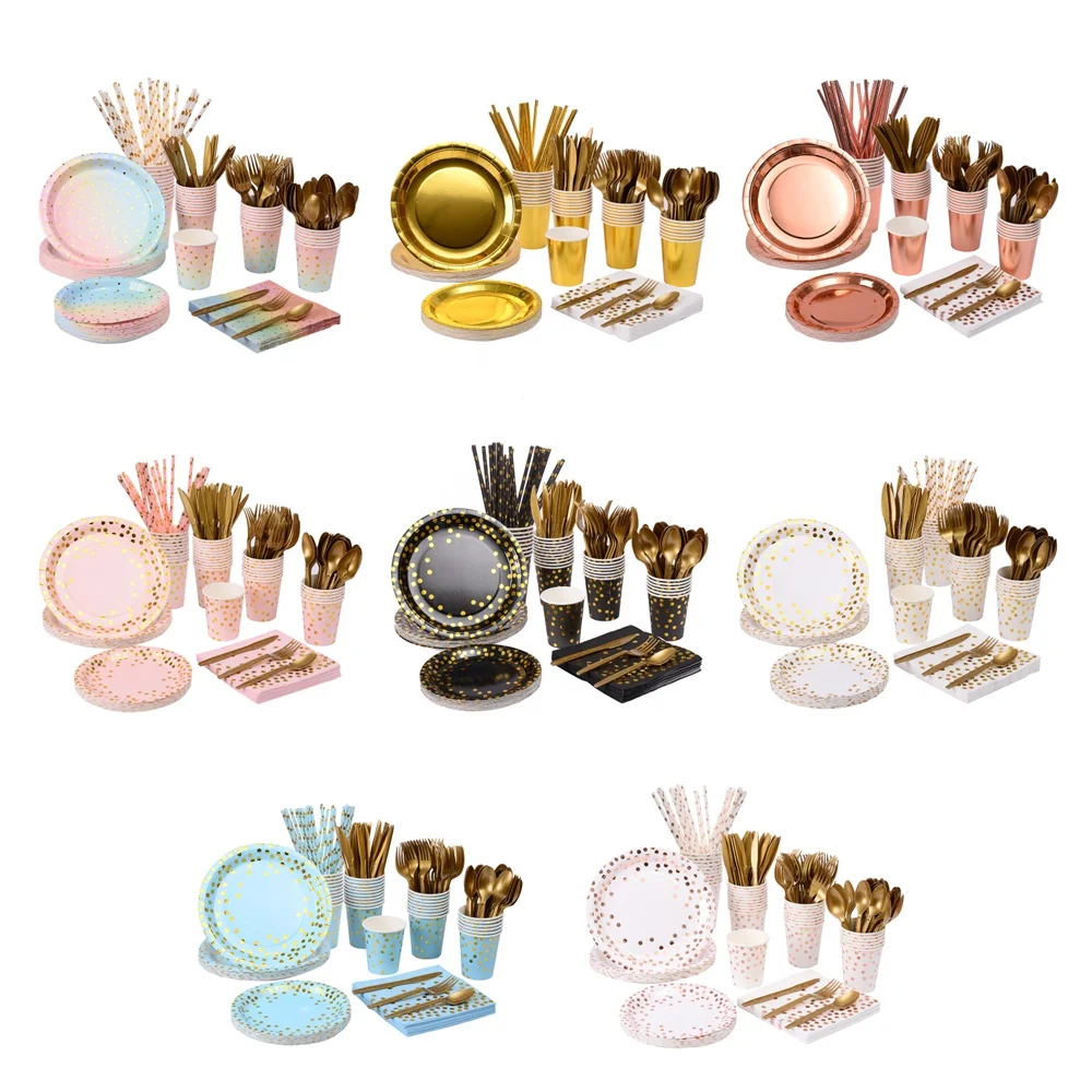 200 Party Supplies Disposable Dinnerware Set Serves 25 for Weddings, Birthdays, Anniversaries, Engagements, etc., 8 colors
200 Party Supplies Disposable Dinnerware Set Serves 25 for Weddings, Birthdays, Anniversaries, Engagements, etc., 8 colors