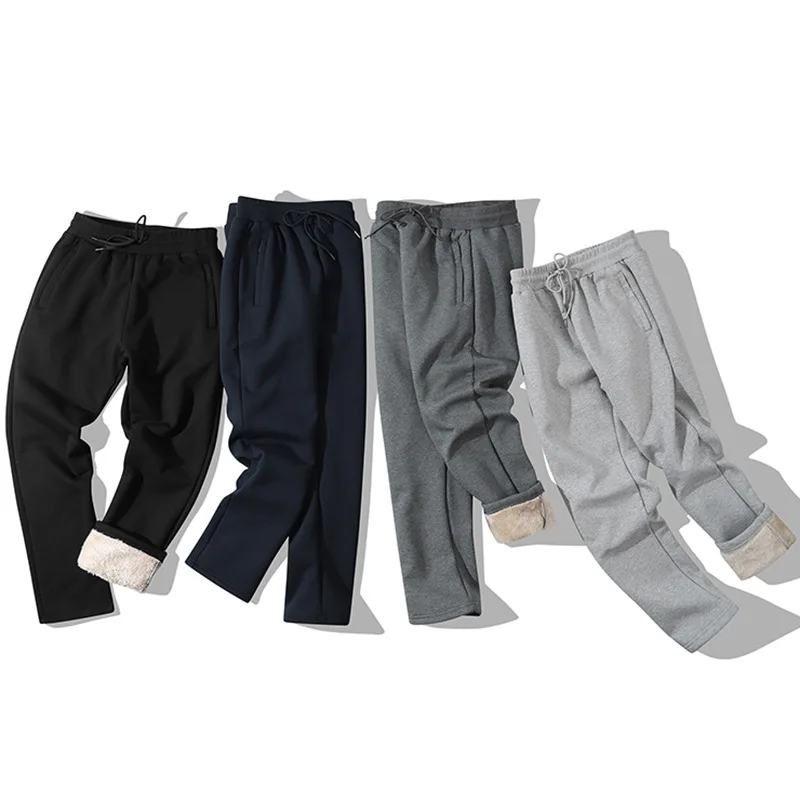 2021 New Winter Thick Straight Leg Sweatpants Men Joggers With Zipper Pocket Casual Plus Size Pants, 4-colors
2021 New Winter Thick Straight Leg Sweatpants Men Joggers With Zipper Pocket Casual Plus Size Pants, 4-colors