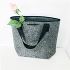 Wholesale Custom Logo Foldable Casual women Fashion Eco Friendly Shopping Felt Tote Bag Handle bag