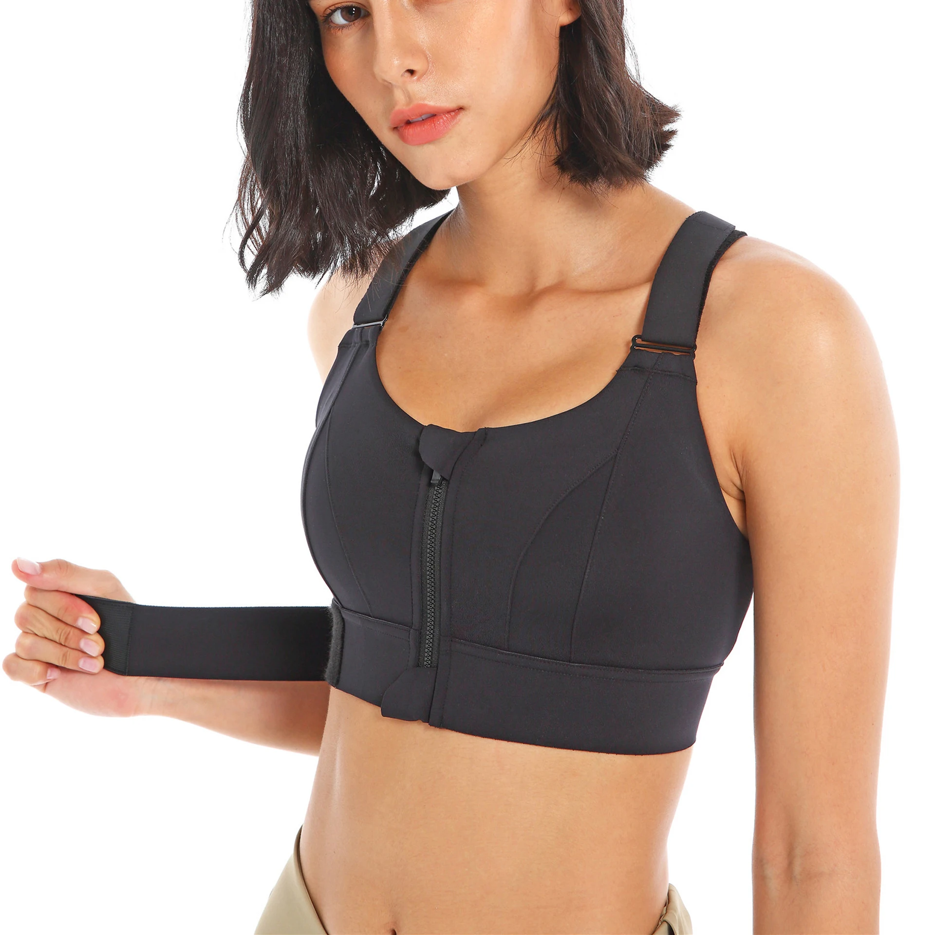Women Ultra Supportive Breast Lift Comfortable Magic Adjustable Front Zip Sports Bra Wholesale
Women Ultra Supportive Breast Lift Comfortable Magic Adjustable Front Zip Sports Bra Wholesale