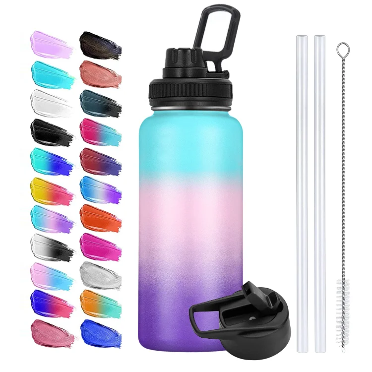 32oz 40oz Custom Logo Leakproof Vacuum Insulated Double Wall Stainless Steel Water Bottle with Straw Lid
32oz 40oz Custom Logo Leakproof Vacuum Insulated Double Wall Stainless Steel Water Bottle with Straw Lid