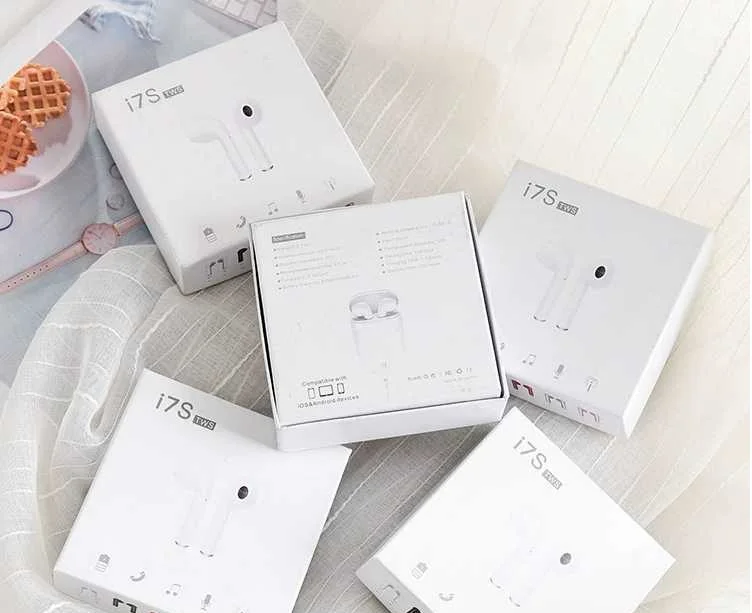 free shipping i7s wireless earbuds earphone headphone with charging case - ANKUX.COM
