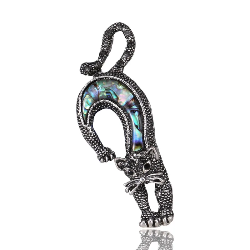 Hot Selling Shell Rhinestone Cat Shape Alloy Female Brooch Pins Crystal Women Jewelry Gift, Silver
Hot Selling Shell Rhinestone Cat Shape Alloy Female Brooch Pins Crystal Women Jewelry Gift, Silver