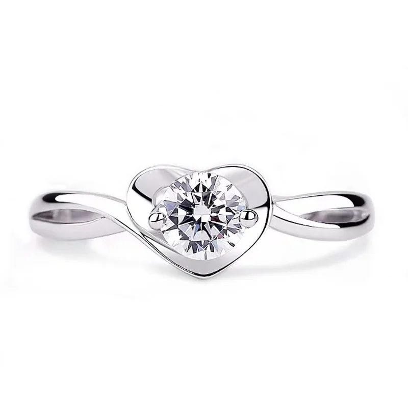 Sterling Silver 925 Simple High Polish Heart-Shaped Female Ring Niche Design Real Love Heart Promise Ring For Her
Sterling Silver 925 Simple High Polish Heart-Shaped Female Ring Niche Design Real Love Heart Promise Ring For Her