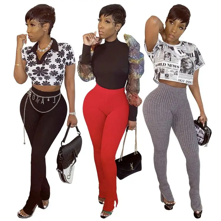 Hot Sale Plus Size Solid Color Trousers Ribbed Laminated Pants Women Autumn Normal Thickness
Hot Sale Plus Size Solid Color Trousers Ribbed Laminated Pants Women Autumn Normal Thickness
