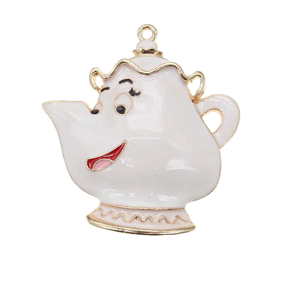 New design custom milk white enamel gold plated teapot charms for diy bracelet pendant
New design custom milk white enamel gold plated teapot charms for diy bracelet pendant