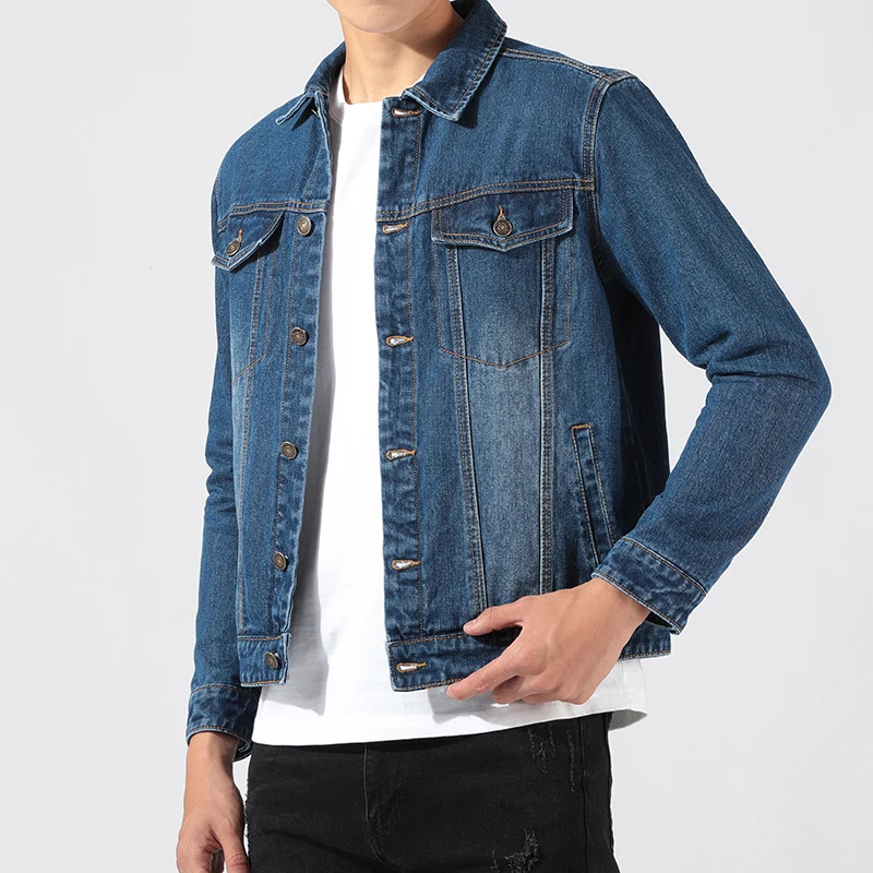 Wholesale custom logo plus size coats high quality casual men's denim jackets, Dark blue,light blue,black,gray
Wholesale custom logo plus size coats high quality casual men's denim jackets, Dark blue,light blue,black,gray