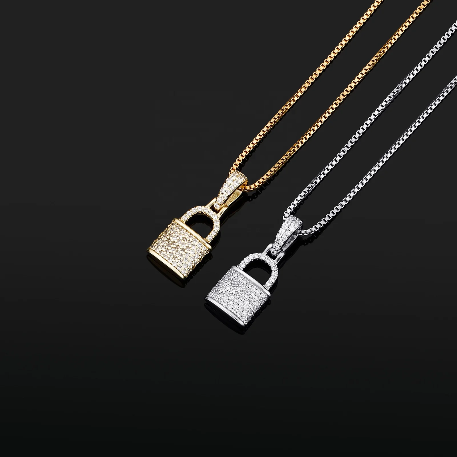 2021 New Hip Hop Jewelry 925 Sterling Silver Lock Pendant Iced Out CZ Cubic Zirconia Necklace Women Solid Lock Pendant Necklaces
2021 New Hip Hop Jewelry 925 Sterling Silver Lock Pendant Iced Out CZ Cubic Zirconia Necklace Women Solid Lock Pendant Necklaces