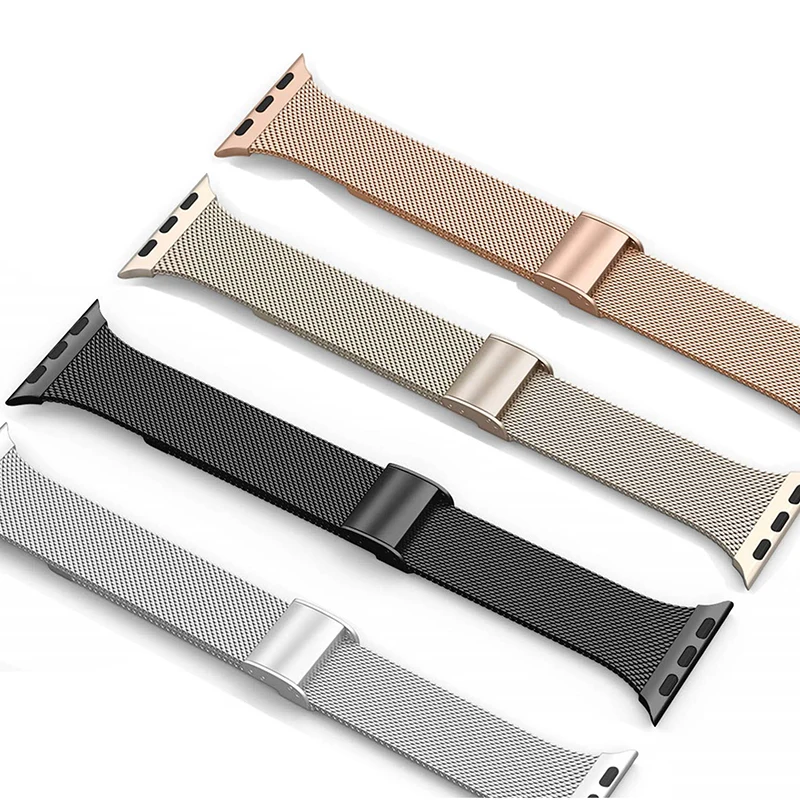 Stainless Steel Apple Watch Band 38mm 40mm 42mm 44mm Mesh Milanese Loop Band for iwatch Series 6 5 SE 4 3 Band Strap
Stainless Steel Apple Watch Band 38mm 40mm 42mm 44mm Mesh Milanese Loop Band for iwatch Series 6 5 SE 4 3 Band Strap