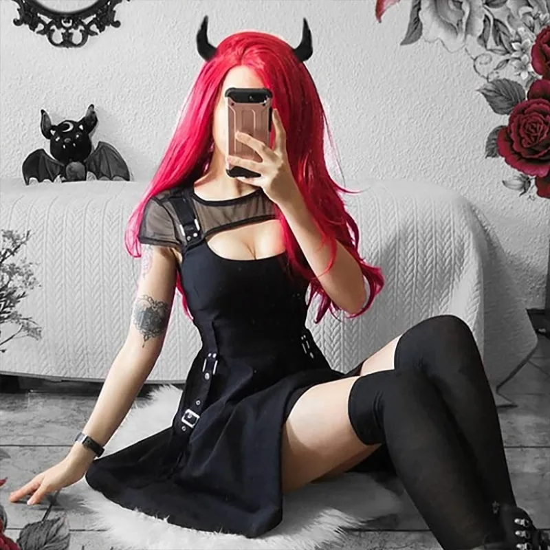 Ecowalson custom Summer Sexy Dress Women Y2k Gothic Clothing Mesh short sleeve Vintage Harajuku Girls Party Dresses Punk Vestido
Ecowalson custom Summer Sexy Dress Women Y2k Gothic Clothing Mesh short sleeve Vintage Harajuku Girls Party Dresses Punk Vestido