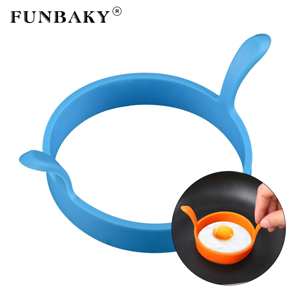 FUNBAKY Microwave safe non stick silicone fried egg rings silicone egg mold round shape silicone molds for shaping eggs, Customized color
FUNBAKY Microwave safe non stick silicone fried egg rings silicone egg mold round shape silicone molds for shaping eggs, Customized color