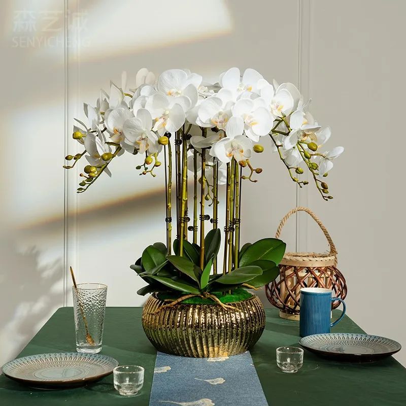 F-B0211 Artificial Orchids with Pot real touch Orchids Single artificial orchid furniture decorated with fake flower metal POTS
F-B0211 Artificial Orchids with Pot real touch Orchids Single artificial orchid furniture decorated with fake flower metal POTS