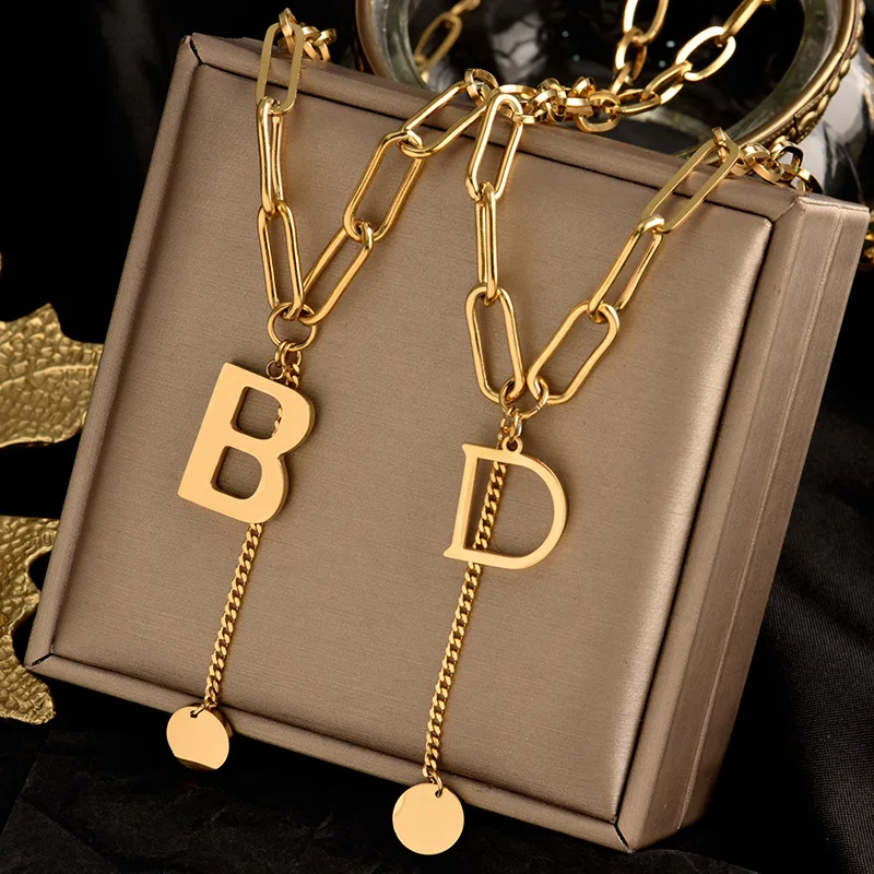 2021 Classic Letter Stainless Steel Short Necklace For Woman New Gothic Korean Jewelry Hip Hop Party Girl's Sexy Clavicle Chain, Picture shows
2021 Classic Letter Stainless Steel Short Necklace For Woman New Gothic Korean Jewelry Hip Hop Party Girl's Sexy Clavicle Chain, Picture shows