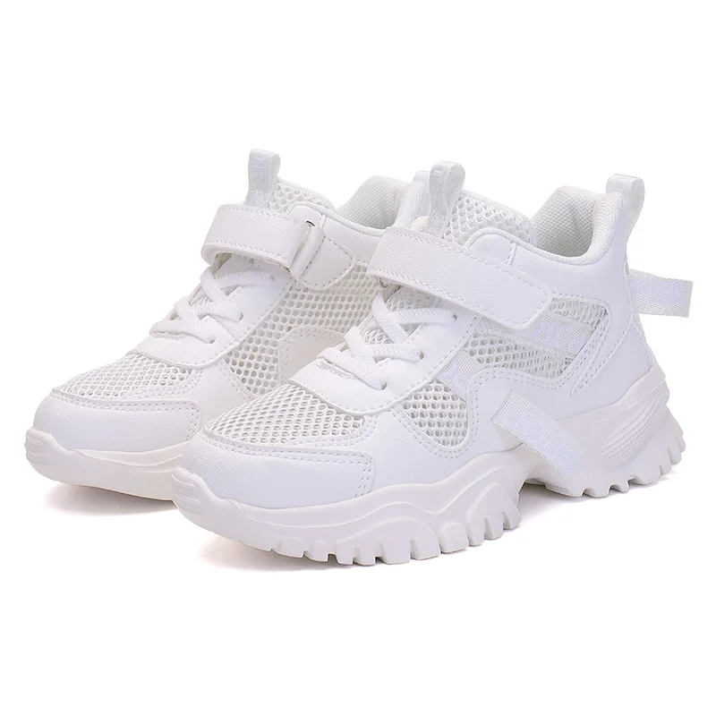 Summer anti-kick toe protection, anti-skid, stable hollow single net children's leisure sports white shoes
Summer anti-kick toe protection, anti-skid, stable hollow single net children's leisure sports white shoes