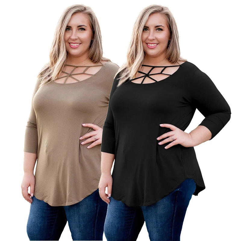 Wholesale Custom Plus Size Womens Clothes 2021 Sexy Neck Long Sleeves Plus Size Shirts
Wholesale Custom Plus Size Womens Clothes 2021 Sexy Neck Long Sleeves Plus Size Shirts