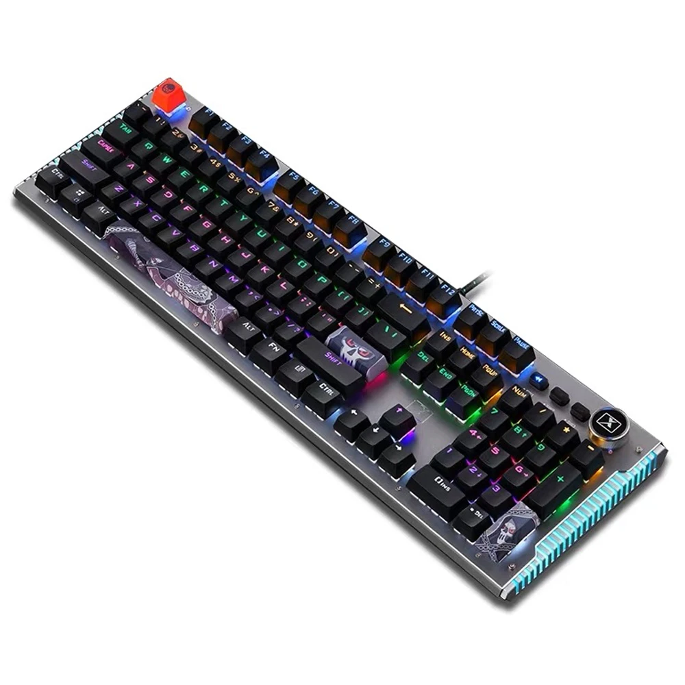 2021 OEM High Quality Guarantee PC USB 104 keys Wired Mechanical Gaming Keyboard Waterproof Gaming keyboard Smart Standard, Black,white
2021 OEM High Quality Guarantee PC USB 104 keys Wired Mechanical Gaming Keyboard Waterproof Gaming keyboard Smart Standard, Black,white