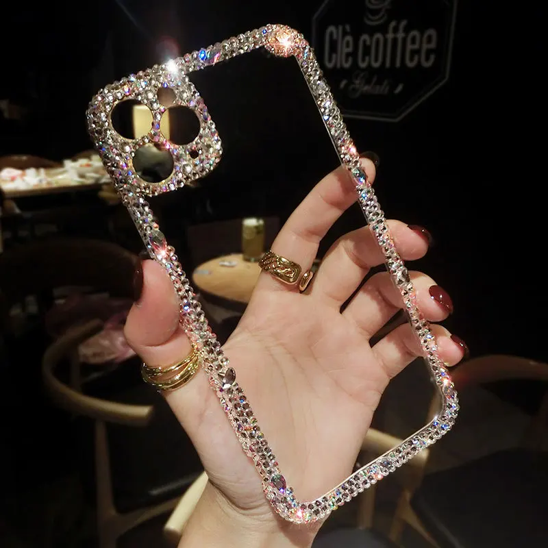 2021 Luxury Full Diamond Cover Phone Case TPU for iPhone 12 Camera Protector Case for iPhone 11 Pro max
2021 Luxury Full Diamond Cover Phone Case TPU for iPhone 12 Camera Protector Case for iPhone 11 Pro max