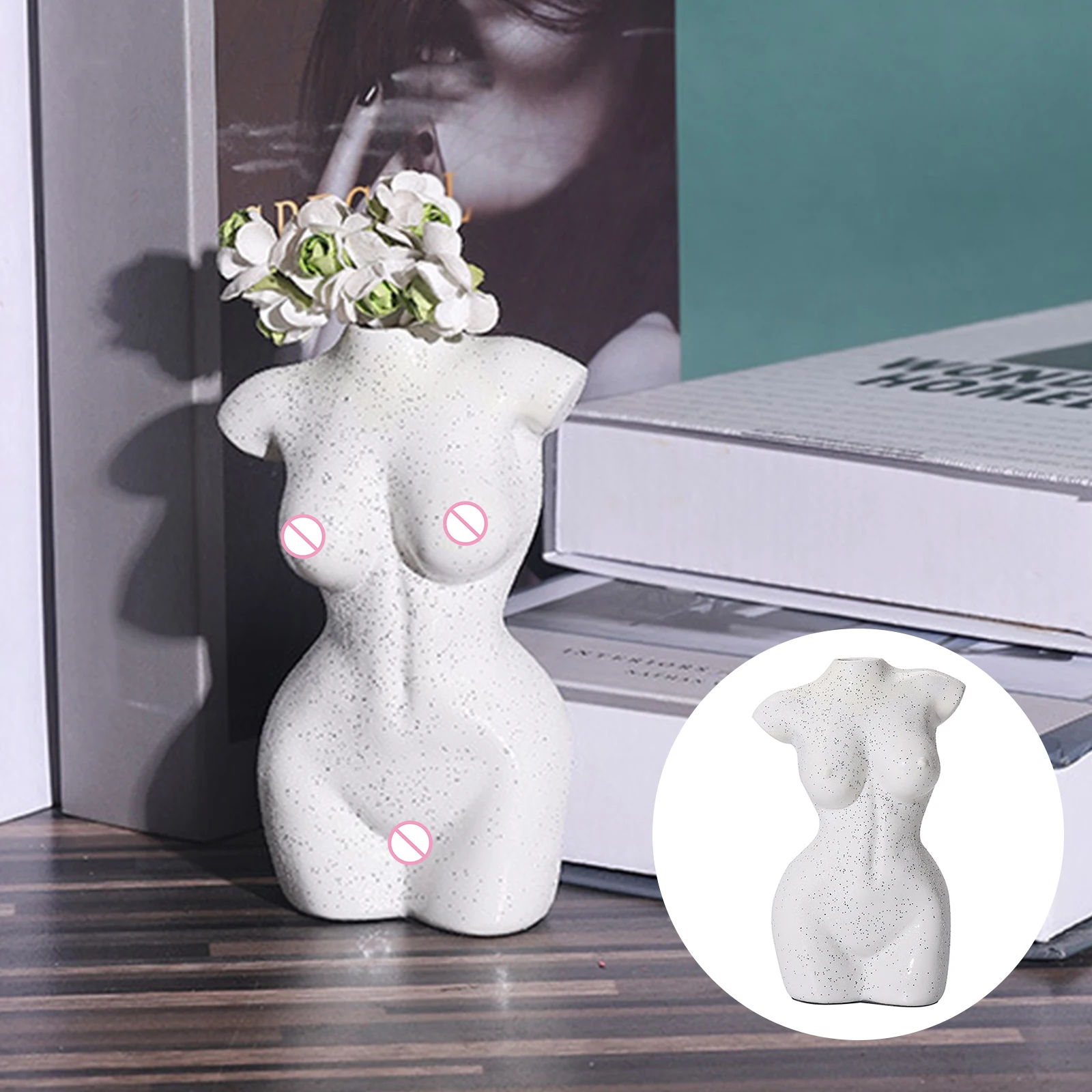 Ins Nordic Abstract Female Body Art Vase Creative Human Ceramic Vase For Home Decor Arrangement Gift Desk Decor Culpture Flower, White
Ins Nordic Abstract Female Body Art Vase Creative Human Ceramic Vase For Home Decor Arrangement Gift Desk Decor Culpture Flower, White