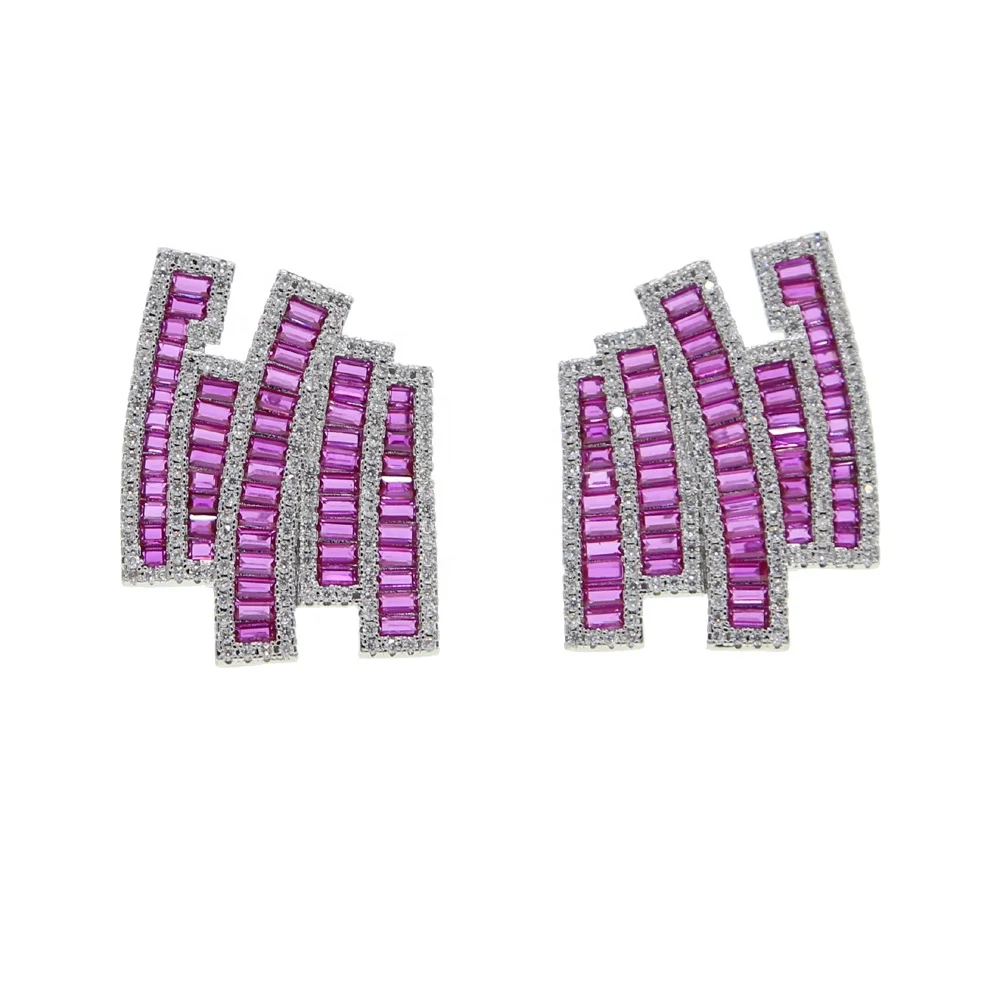 fashion big Colorful earrings New arrival brand sweet metal with gems cz stud crystal earring for women girls
fashion big Colorful earrings New arrival brand sweet metal with gems cz stud crystal earring for women girls