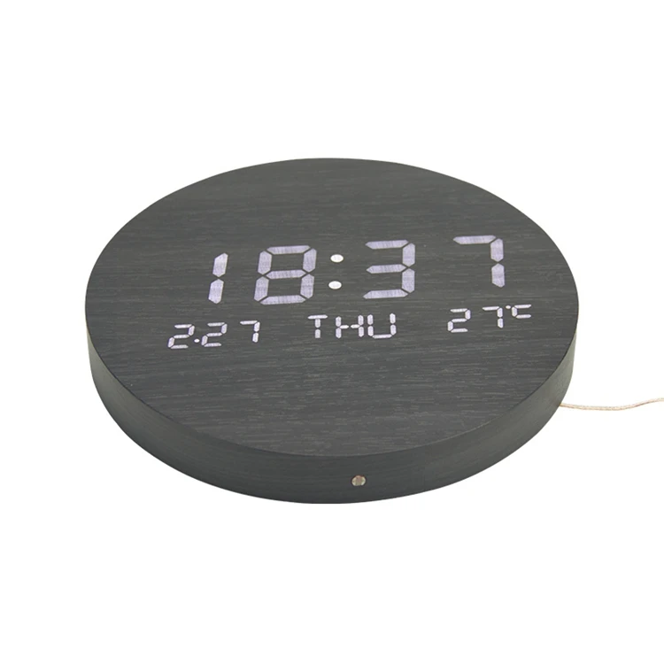 EMAF china new design Amazon hot sale digital led wall clock modern for sale, Black/white/brown/bamboo
EMAF china new design Amazon hot sale digital led wall clock modern for sale, Black/white/brown/bamboo