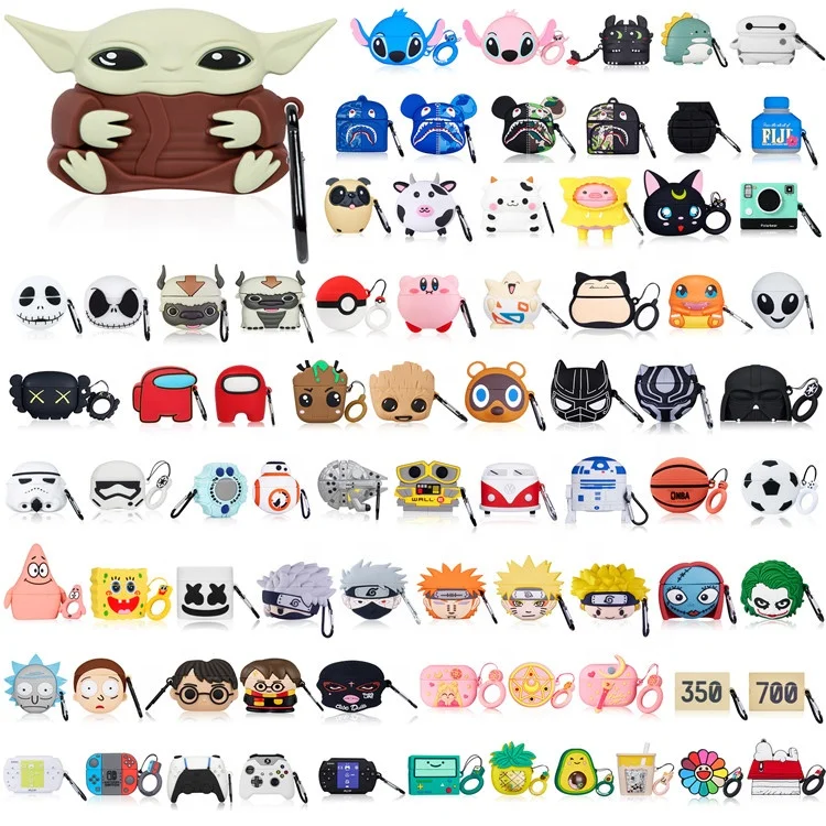 New Arrival Earphone Protective Wholesale Silicone 3D Cartoon For Airpod Cases Bulk With Keychain
New Arrival Earphone Protective Wholesale Silicone 3D Cartoon For Airpod Cases Bulk With Keychain