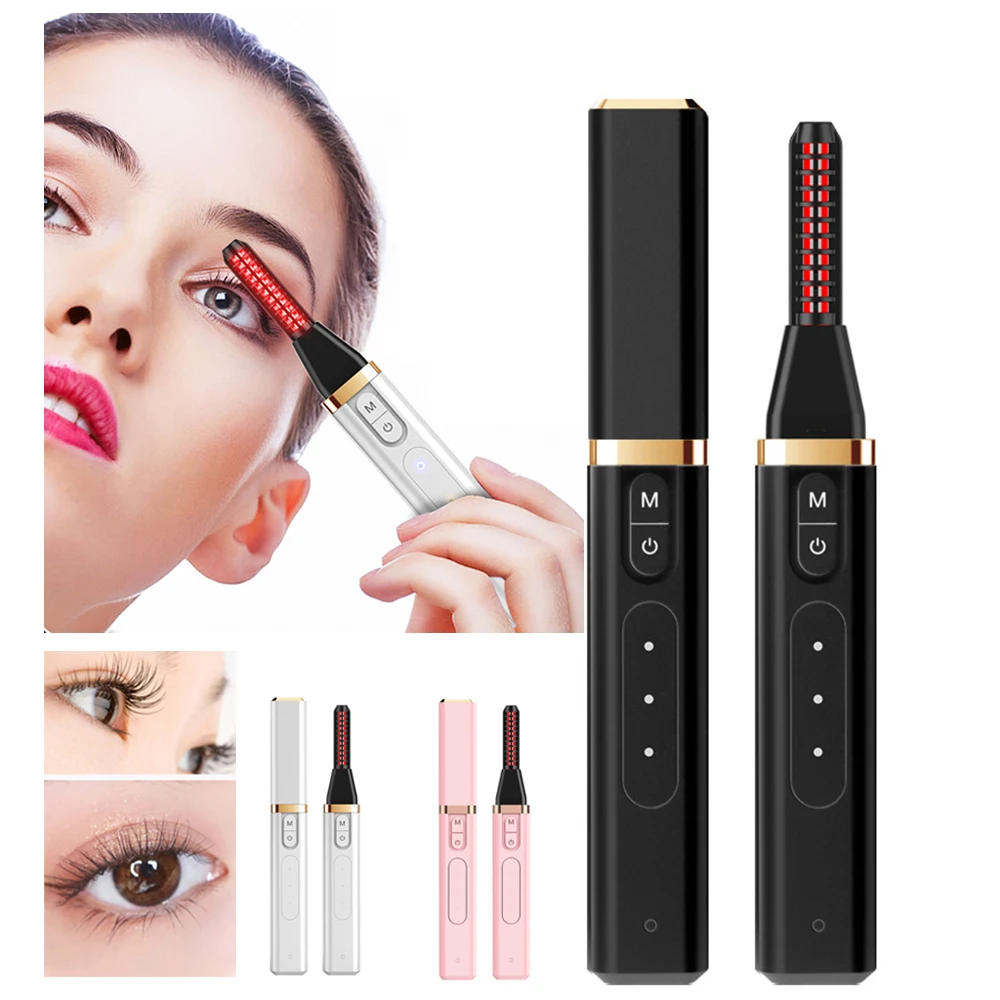 New Eyelash Tweezers Mini Portable Usb Charging Electric Heated Eyelash Curler With Comb, White, pink, black
New Eyelash Tweezers Mini Portable Usb Charging Electric Heated Eyelash Curler With Comb, White, pink, black