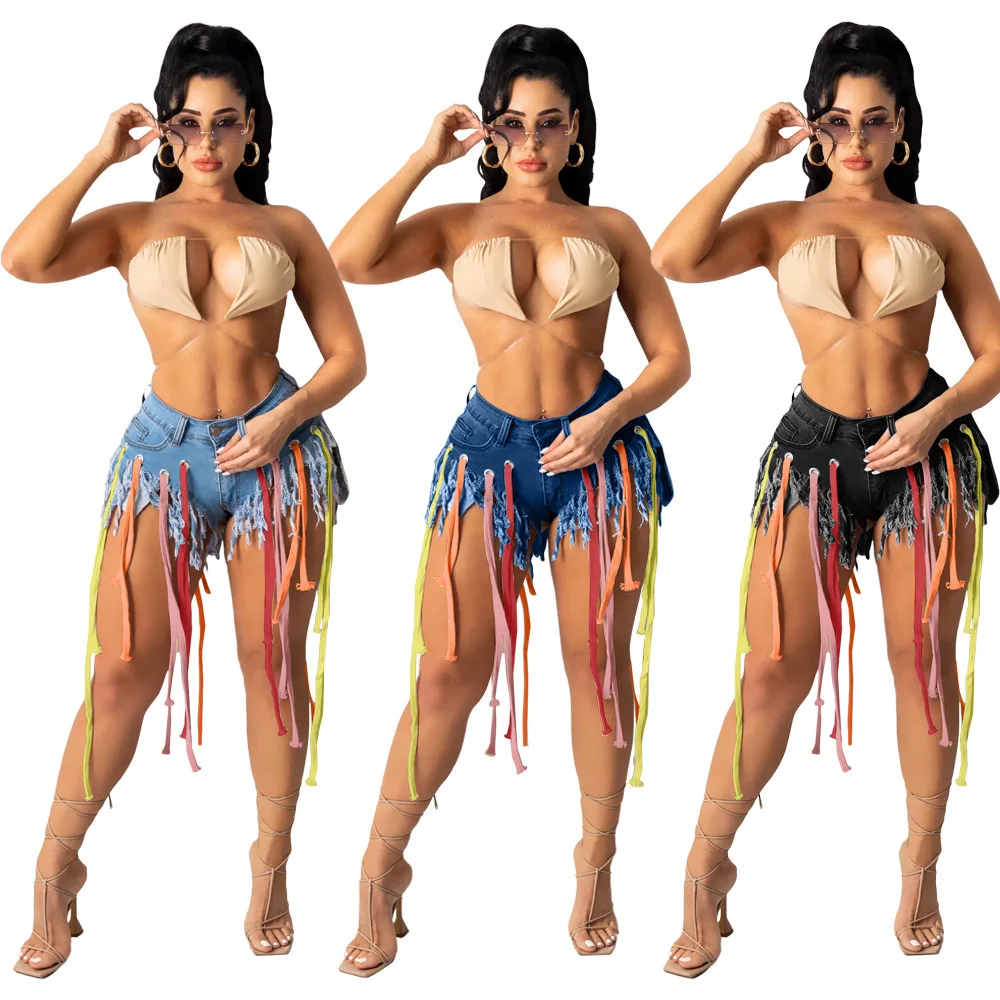 2021 Women Summer Short Jeans Pants High Waist Tassel Ladies Denim Jeans Sexy String Jeans Shorts
2021 Women Summer Short Jeans Pants High Waist Tassel Ladies Denim Jeans Sexy String Jeans Shorts