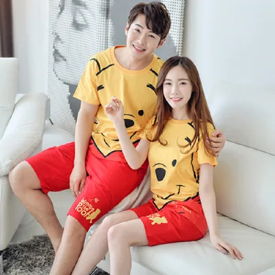 Wholesale New Design Fashion Cute Soft Summer Cotton Women Sleepwear Home Man Nightwear Clothes Short Sleeve Couple Pajamas, Same as sample
Wholesale New Design Fashion Cute Soft Summer Cotton Women Sleepwear Home Man Nightwear Clothes Short Sleeve Couple Pajamas, Same as sample
