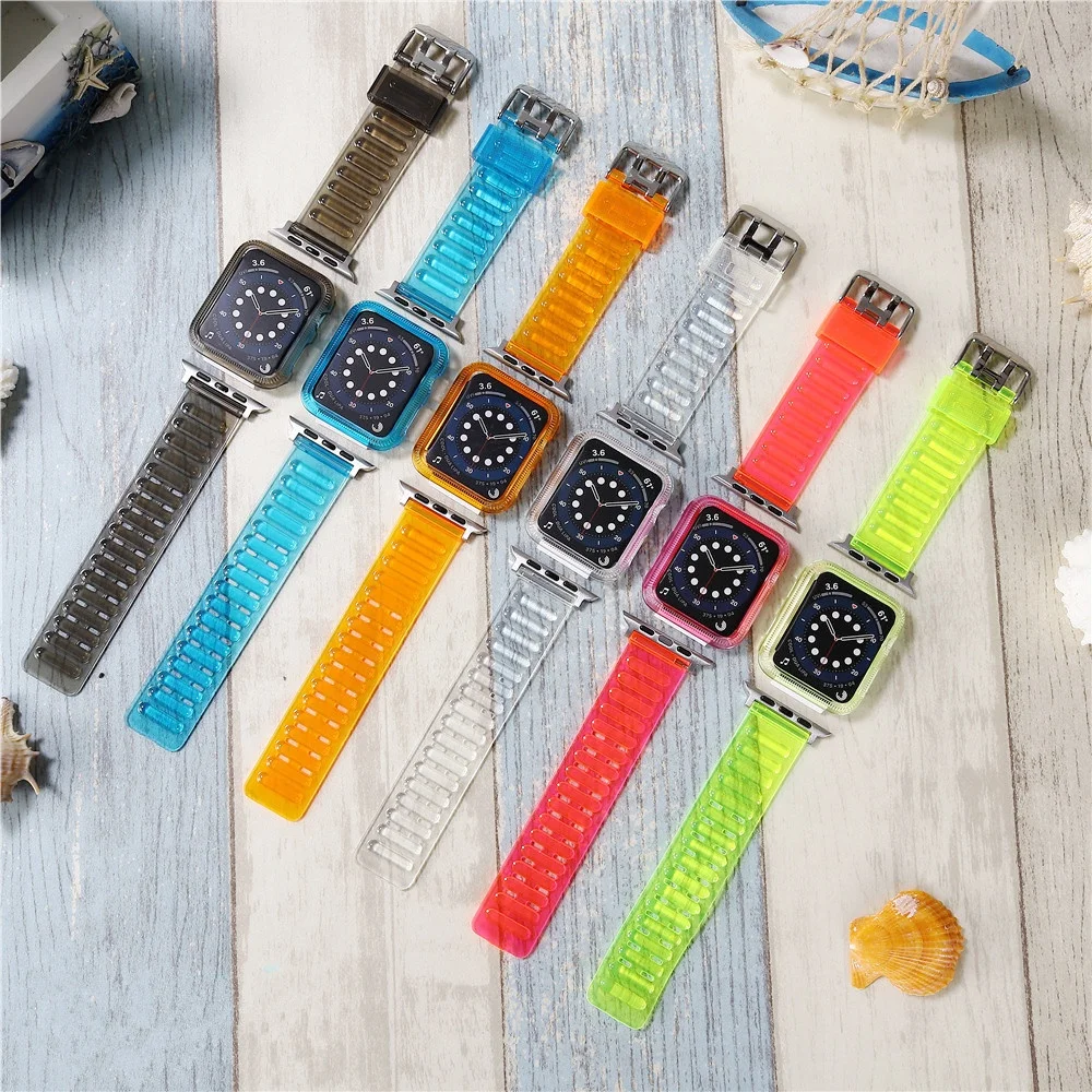 Supplier Customization Luminous Neon Smart Watch Strap Clear TPU PC Watch Bands, Multi colors, customized colors
Supplier Customization Luminous Neon Smart Watch Strap Clear TPU PC Watch Bands, Multi colors, customized colors