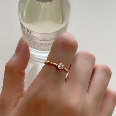 Vintage Jewelry for Girls 925 Sterling Silver Bead Tennis Rings 18K Gold Plated Round CZ Open Rings
Vintage Jewelry for Girls 925 Sterling Silver Bead Tennis Rings 18K Gold Plated Round CZ Open Rings