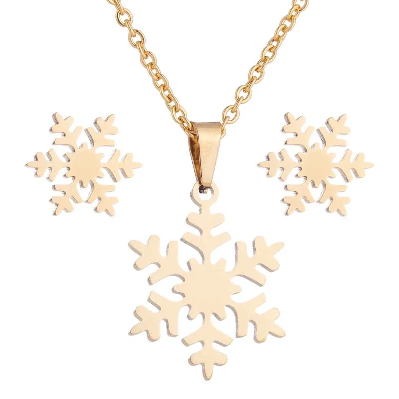 Japan And South Korea Small Fresh Snowflake Necklace Earrings ThreePiece Set For Girls Small Christmas
Japan And South Korea Small Fresh Snowflake Necklace Earrings ThreePiece Set For Girls Small Christmas